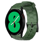 Cinturino per orologio in silicone tinta unita con motivo a calcio da 20 mm, For Samsung Galaxy Watch 5 Pro 45mm, For Samsung Galaxy Watch 4 44mm