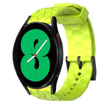 Cinturino per orologio in silicone tinta unita con motivo a calcio da 20 mm, For Samsung Galaxy Watch 5 Pro 45mm, For Samsung Galaxy Watch 4 44mm