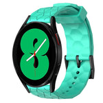 Cinturino per orologio in silicone tinta unita con motivo a calcio da 20 mm, For Samsung Galaxy Watch 5 Pro 45mm, For Samsung Galaxy Watch 4 44mm