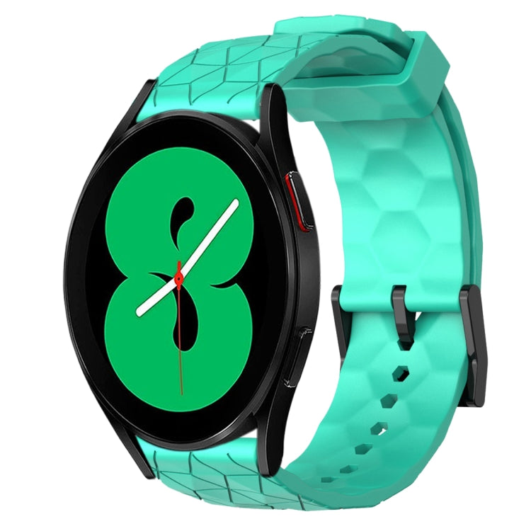 Cinturino per orologio in silicone tinta unita con motivo a calcio da 20 mm, For Samsung Galaxy Watch 5 Pro 45mm, For Samsung Galaxy Watch 4 44mm