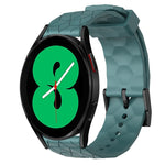 Cinturino per orologio in silicone tinta unita con motivo a calcio da 20 mm, For Samsung Galaxy Watch 5 Pro 45mm, For Samsung Galaxy Watch 4 44mm