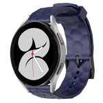 Cinturino per orologio in silicone tinta unita con motivo a calcio da 20 mm, For Samsung Galaxy Watch 4 40mm, For Samsung  Galaxy Watch 4 Classic 42mm