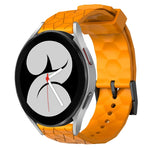 Cinturino per orologio in silicone tinta unita con motivo a calcio da 20 mm, For Samsung Galaxy Watch 4 40mm, For Samsung  Galaxy Watch 4 Classic 42mm