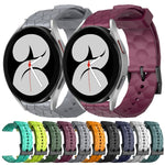 Cinturino per orologio in silicone tinta unita con motivo a calcio da 20 mm, For Samsung Galaxy Watch 4 40mm, For Samsung  Galaxy Watch 4 Classic 42mm
