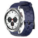 Cinturino per orologio in silicone tinta unita con motivo a calcio da 20 mm, For Samsung Galaxy Watch 4 40mm, For Samsung  Galaxy Watch 4 Classic 42mm