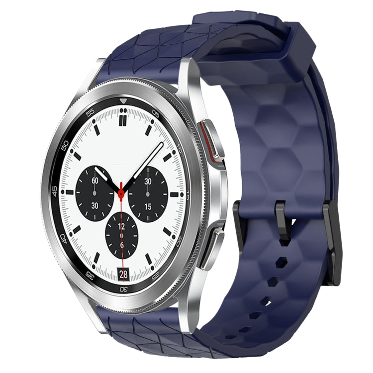Cinturino per orologio in silicone tinta unita con motivo a calcio da 20 mm, For Samsung Galaxy Watch 4 40mm, For Samsung  Galaxy Watch 4 Classic 42mm