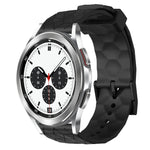 Cinturino per orologio in silicone tinta unita con motivo a calcio da 20 mm, For Samsung Galaxy Watch 4 40mm, For Samsung  Galaxy Watch 4 Classic 42mm