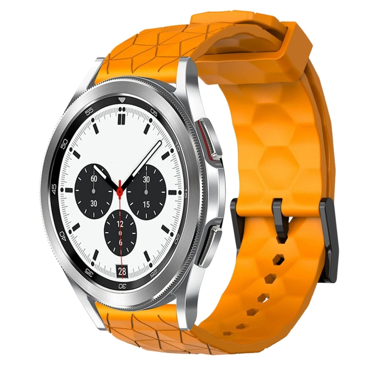 Cinturino per orologio in silicone tinta unita con motivo a calcio da 20 mm, For Samsung Galaxy Watch 4 40mm, For Samsung  Galaxy Watch 4 Classic 42mm