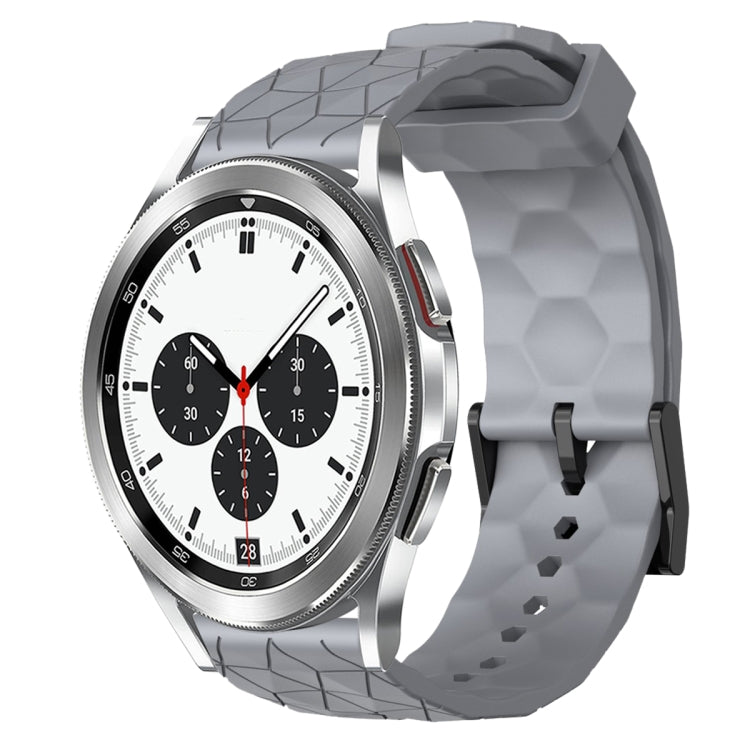 Cinturino per orologio in silicone tinta unita con motivo a calcio da 20 mm, For Samsung Galaxy Watch 4 40mm, For Samsung  Galaxy Watch 4 Classic 42mm