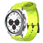 Cinturino per orologio in silicone tinta unita con motivo a calcio da 20 mm, For Samsung Galaxy Watch 4 40mm, For Samsung  Galaxy Watch 4 Classic 42mm
