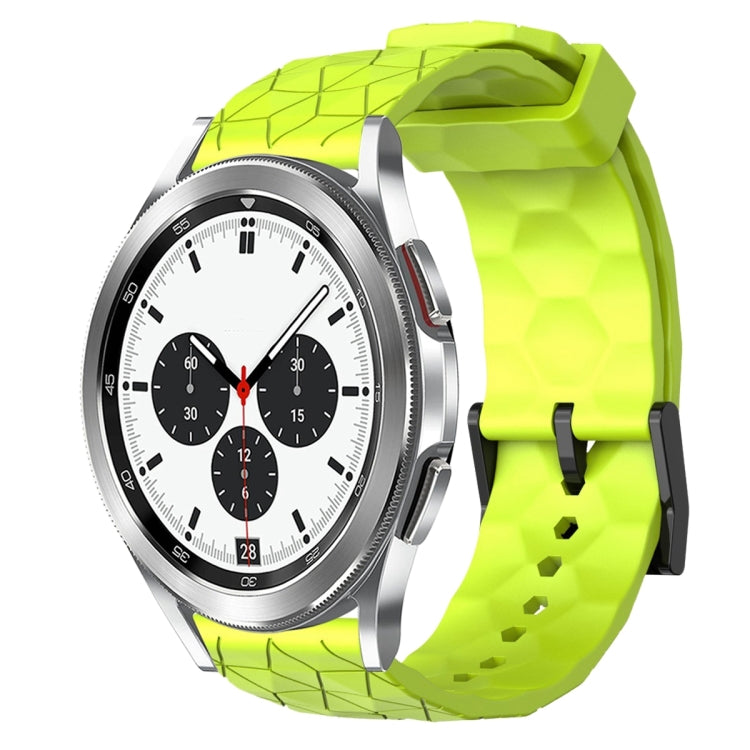 Cinturino per orologio in silicone tinta unita con motivo a calcio da 20 mm, For Samsung Galaxy Watch 4 40mm, For Samsung  Galaxy Watch 4 Classic 42mm