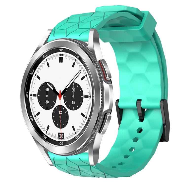 Cinturino per orologio in silicone tinta unita con motivo a calcio da 20 mm, For Samsung Galaxy Watch 4 40mm, For Samsung  Galaxy Watch 4 Classic 42mm