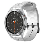 Cinturino per orologio in silicone tinta unita con motivo a calcio da 20 mm, For Samsung  Galaxy Watch 4 Classic 46mm, For Samsung Galaxy Watch Active 2 40mm