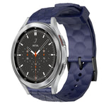 Cinturino per orologio in silicone tinta unita con motivo a calcio da 20 mm, For Samsung  Galaxy Watch 4 Classic 46mm, For Samsung Galaxy Watch Active 2 40mm