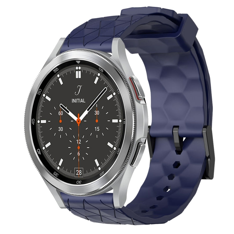 Cinturino per orologio in silicone tinta unita con motivo a calcio da 20 mm, For Samsung  Galaxy Watch 4 Classic 46mm, For Samsung Galaxy Watch Active 2 40mm