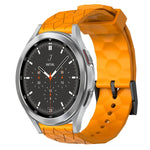 Cinturino per orologio in silicone tinta unita con motivo a calcio da 20 mm, For Samsung  Galaxy Watch 4 Classic 46mm, For Samsung Galaxy Watch Active 2 40mm