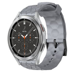 Cinturino per orologio in silicone tinta unita con motivo a calcio da 20 mm, For Samsung  Galaxy Watch 4 Classic 46mm, For Samsung Galaxy Watch Active 2 40mm