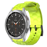 Cinturino per orologio in silicone tinta unita con motivo a calcio da 20 mm, For Samsung  Galaxy Watch 4 Classic 46mm, For Samsung Galaxy Watch Active 2 40mm