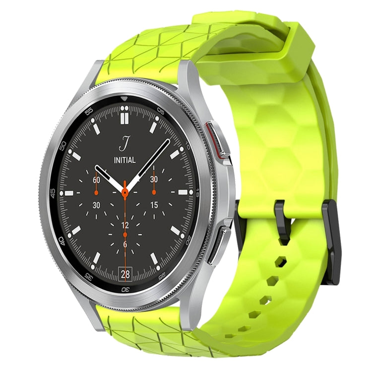 Cinturino per orologio in silicone tinta unita con motivo a calcio da 20 mm, For Samsung  Galaxy Watch 4 Classic 46mm, For Samsung Galaxy Watch Active 2 40mm