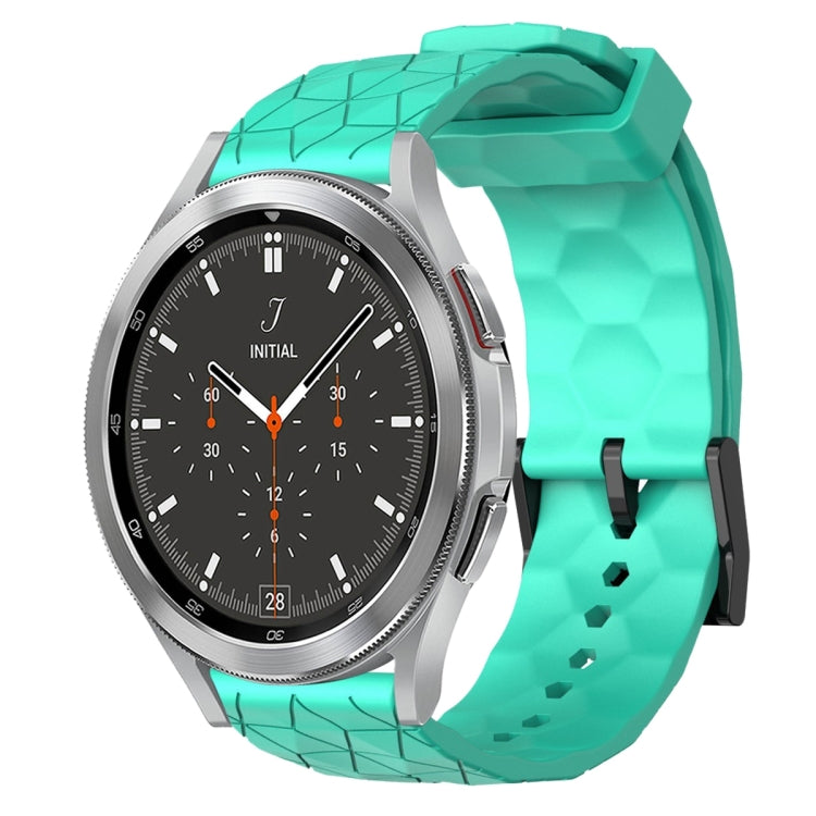 Cinturino per orologio in silicone tinta unita con motivo a calcio da 20 mm, For Samsung  Galaxy Watch 4 Classic 46mm, For Samsung Galaxy Watch Active 2 40mm