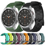 Cinturino per orologio in silicone tinta unita con motivo a calcio da 20 mm, For Samsung  Galaxy Watch 4 Classic 46mm, For Samsung Galaxy Watch Active 2 40mm