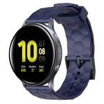 Cinturino per orologio in silicone tinta unita con motivo a calcio da 20 mm, For Samsung  Galaxy Watch 4 Classic 46mm, For Samsung Galaxy Watch Active 2 40mm