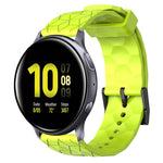 Cinturino per orologio in silicone tinta unita con motivo a calcio da 20 mm, For Samsung Galaxy Watch Active 2 44mm, For Samsung Galaxy Watch 42mm