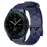 Cinturino per orologio in silicone tinta unita con motivo a calcio da 20 mm, For Samsung Galaxy Watch Active 2 44mm, For Samsung Galaxy Watch 42mm