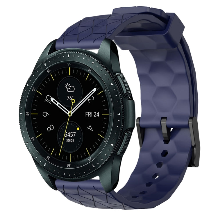 Cinturino per orologio in silicone tinta unita con motivo a calcio da 20 mm, For Samsung Galaxy Watch Active 2 44mm, For Samsung Galaxy Watch 42mm