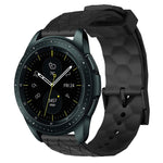 Cinturino per orologio in silicone tinta unita con motivo a calcio da 20 mm, For Samsung Galaxy Watch Active 2 44mm, For Samsung Galaxy Watch 42mm