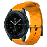 Cinturino per orologio in silicone tinta unita con motivo a calcio da 20 mm, For Samsung Galaxy Watch Active 2 44mm, For Samsung Galaxy Watch 42mm