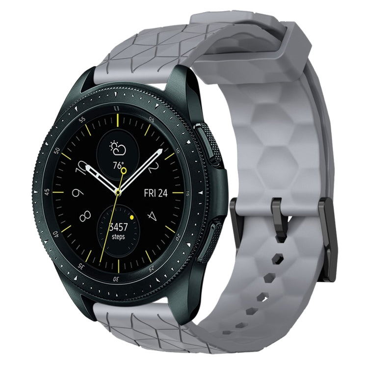 Cinturino per orologio in silicone tinta unita con motivo a calcio da 20 mm, For Samsung Galaxy Watch Active 2 44mm, For Samsung Galaxy Watch 42mm