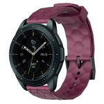 Cinturino per orologio in silicone tinta unita con motivo a calcio da 20 mm, For Samsung Galaxy Watch Active 2 44mm, For Samsung Galaxy Watch 42mm