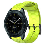 Cinturino per orologio in silicone tinta unita con motivo a calcio da 20 mm, For Samsung Galaxy Watch Active 2 44mm, For Samsung Galaxy Watch 42mm