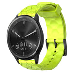 Cinturino per orologio in silicone tinta unita con motivo a calcio da 20 mm, For Garmin Vivomove Sport, For Garmin Venu 2 Plus