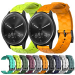 Cinturino per orologio in silicone tinta unita con motivo a calcio da 20 mm, For Garmin Vivomove Sport, For Garmin Venu 2 Plus