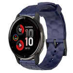 Cinturino per orologio in silicone tinta unita con motivo a calcio da 20 mm, For Garmin Vivomove Sport, For Garmin Venu 2 Plus