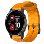 Cinturino per orologio in silicone tinta unita con motivo a calcio da 20 mm, For Garmin Vivomove Sport, For Garmin Venu 2 Plus