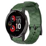 Cinturino per orologio in silicone tinta unita con motivo a calcio da 20 mm, For Garmin Vivomove Sport, For Garmin Venu 2 Plus