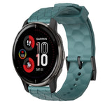 Cinturino per orologio in silicone tinta unita con motivo a calcio da 20 mm, For Garmin Vivomove Sport, For Garmin Venu 2 Plus