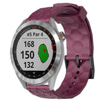 Cinturino per orologio in silicone tinta unita con motivo a calcio da 20 mm, For Garmin Approach S40, For Garmin Forerunner 158