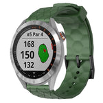Cinturino per orologio in silicone tinta unita con motivo a calcio da 20 mm, For Garmin Approach S40, For Garmin Forerunner 158