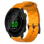 Cinturino per orologio in silicone tinta unita con motivo a calcio da 20 mm, For Garmin Approach S40, For Garmin Forerunner 158