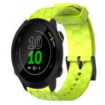 Cinturino per orologio in silicone tinta unita con motivo a calcio da 20 mm, For Garmin Approach S40, For Garmin Forerunner 158