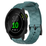Cinturino per orologio in silicone tinta unita con motivo a calcio da 20 mm, For Garmin Approach S40, For Garmin Forerunner 158