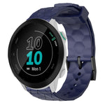 Cinturino per orologio in silicone tinta unita con motivo a calcio da 20 mm, For Garmin Forerunner 55, For Garmin Venu