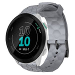 Cinturino per orologio in silicone tinta unita con motivo a calcio da 20 mm, For Garmin Forerunner 55, For Garmin Venu