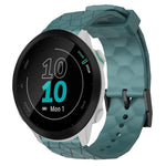 Cinturino per orologio in silicone tinta unita con motivo a calcio da 20 mm, For Garmin Forerunner 55, For Garmin Venu