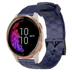 Cinturino per orologio in silicone tinta unita con motivo a calcio da 20 mm, For Garmin Forerunner 55, For Garmin Venu