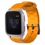 Cinturino per orologio in silicone tinta unita con motivo a calcio da 20 mm, For Garmin Venu SQ, For Garminmove Luxe